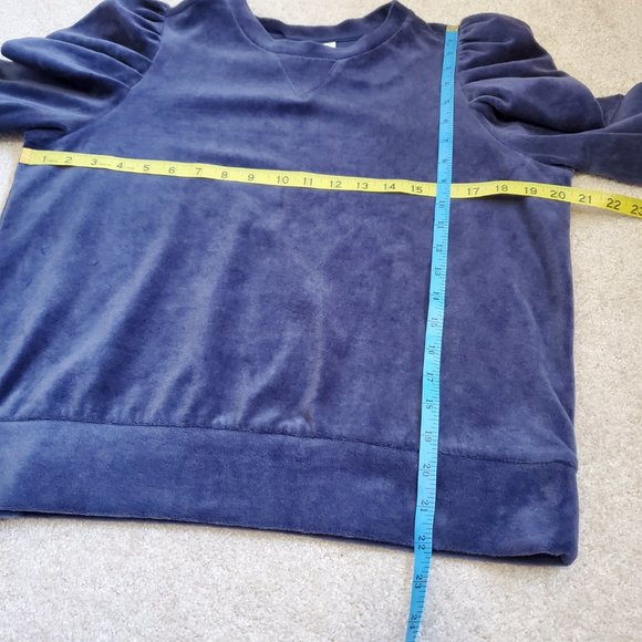 JOIE velour puff sleeve crewneck sweater - Picture 13 of 13